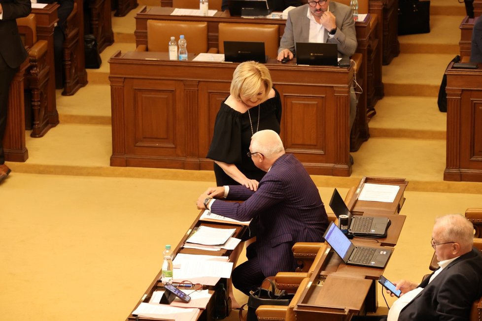 Poslanecká sněmovna před projevem Volodymyra Zelenského.