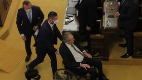 Jednání Sněmovny o rozpočtu: Miloš Zeman (18.2.2022)