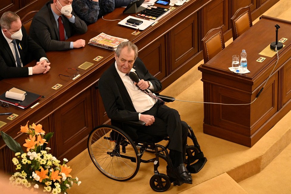 Jednání Sněmovny o rozpočtu: Miloš Zeman (18.2.2022)
