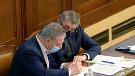 Schůze Sněmovny: Lubomír Zaorálek (ČSSD) a Andrej Babiš (ANO; 23. 6. 2020)