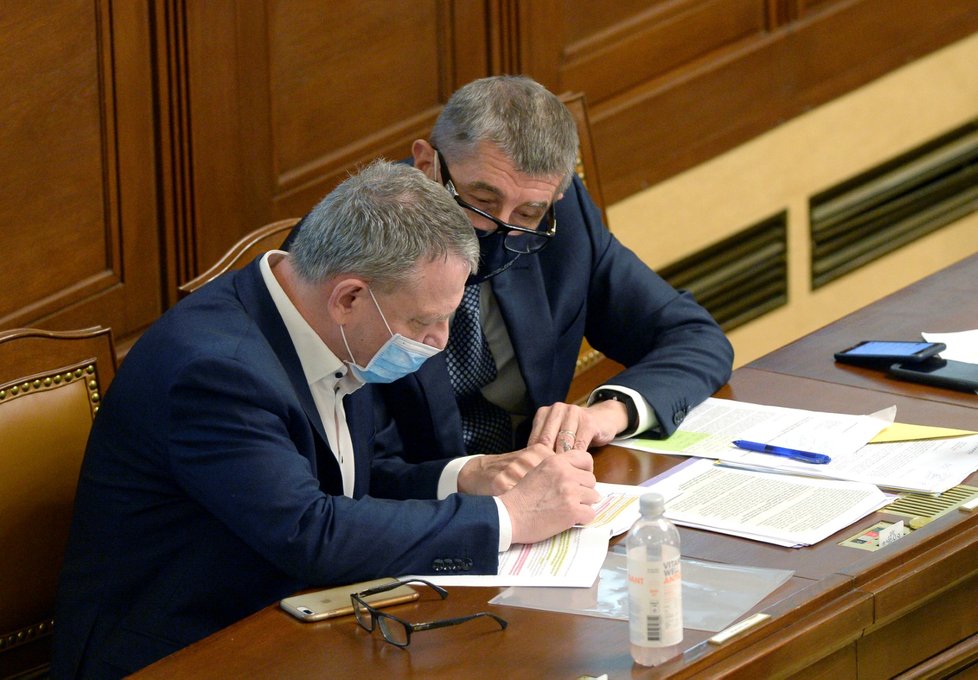 Schůze Sněmovny: Lubomír Zaorálek (ČSSD) a Andrej Babiš (ANO; 23. 6. 2020)