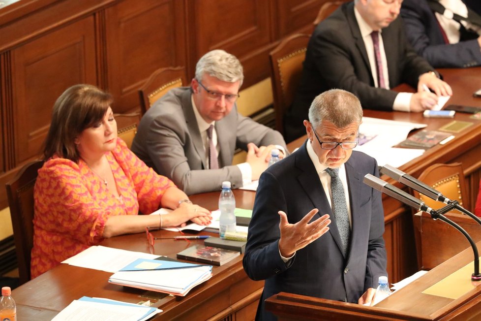 Hlasování o nedůvěře vládě: Andrej Babiš (ANO, 26. 6. 2019)