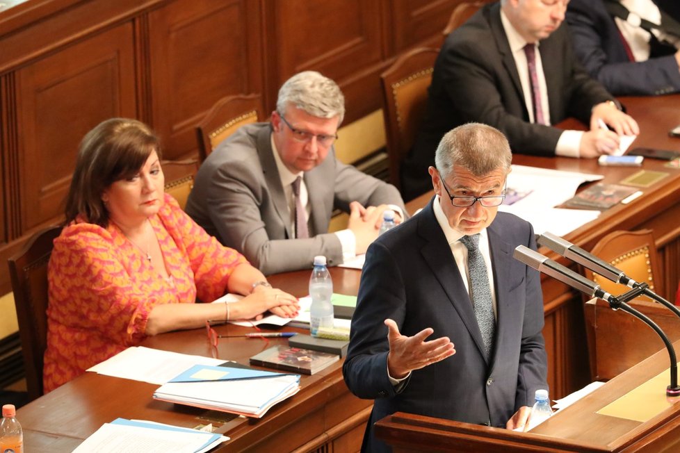 Hlasování o nedůvěře vládě: Andrej Babiš (ANO, 26. 6. 2019)