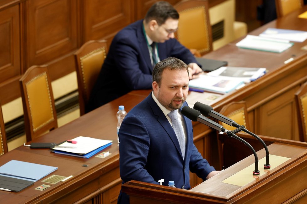Jednání o nedůvěře vládě: Ministr vnitra Marian Jurečka (KDU-ČSL)  (17. 1. 2023)
