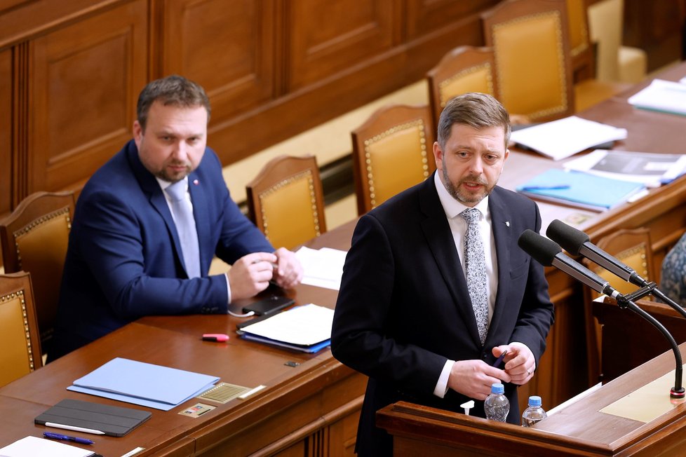 Ministr vnitra Vít Rakušan (STAN) ve Sněmovně