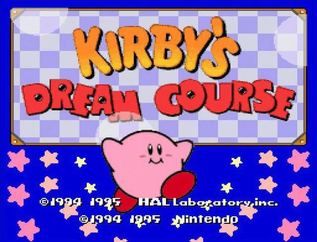 Kirby&#39;s Dream Course