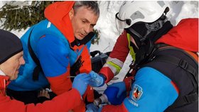 Snaha o záchranu mladšího skialpinisty
