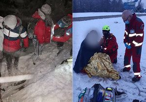 Záchranáři mají v posledních dnech hodně práce s nezodpovědnými lidmi. Někteří chodí po horách nalehko, jiní zase riskují na slabém ledě.