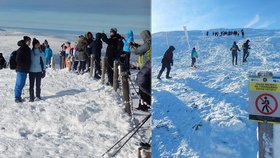 Přeplněná Sněžka nejen turisty? Co si přinesete, si taky odneste, upozorňuje Agrární komora