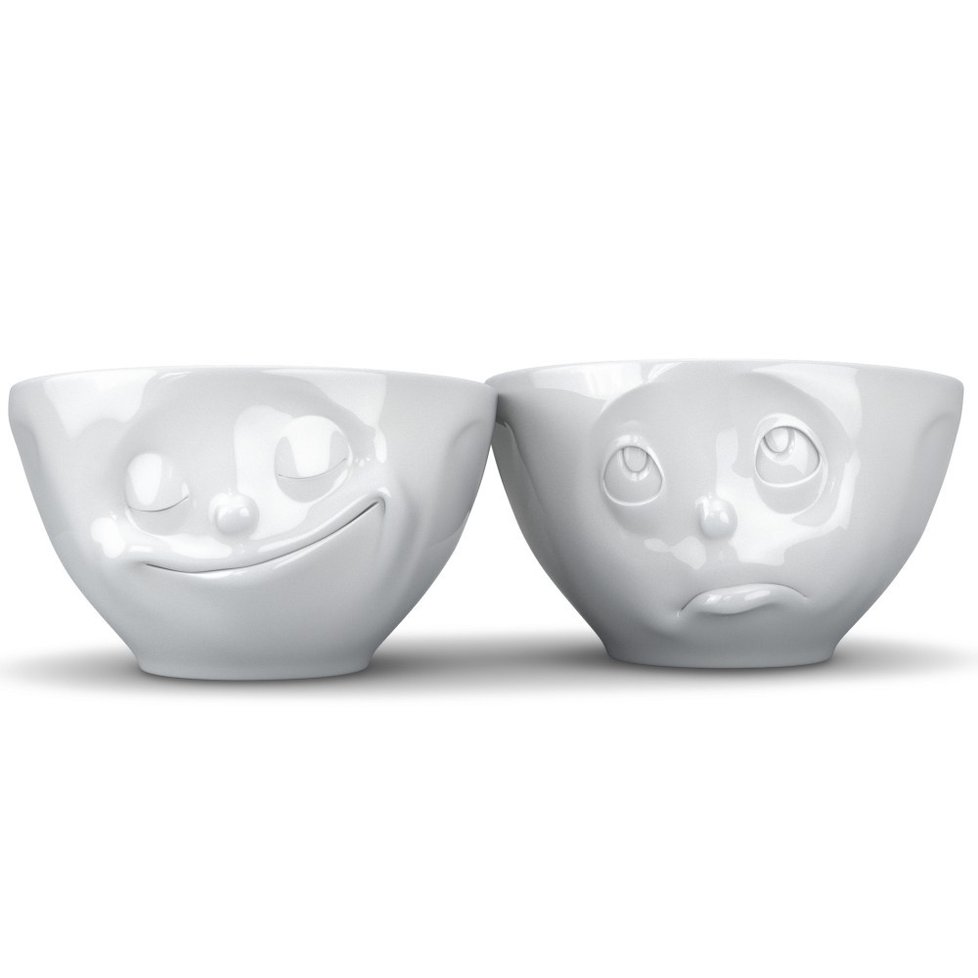 Sada 2 bílých šťastných misek z porcelánu, www.bonami.cz,749 Kč