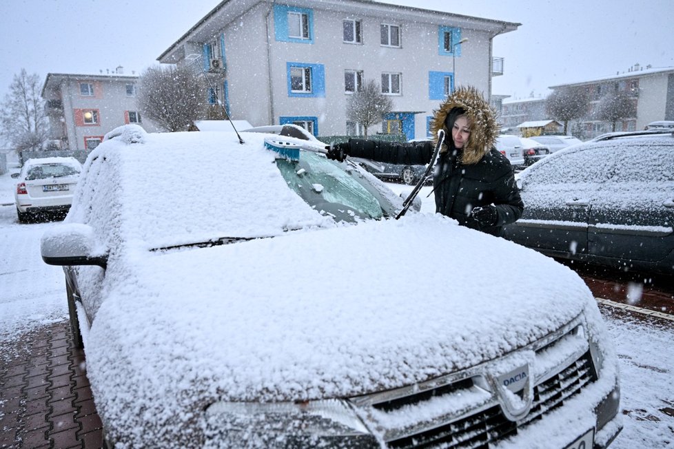 28. března se do Česka vrátil sníh.