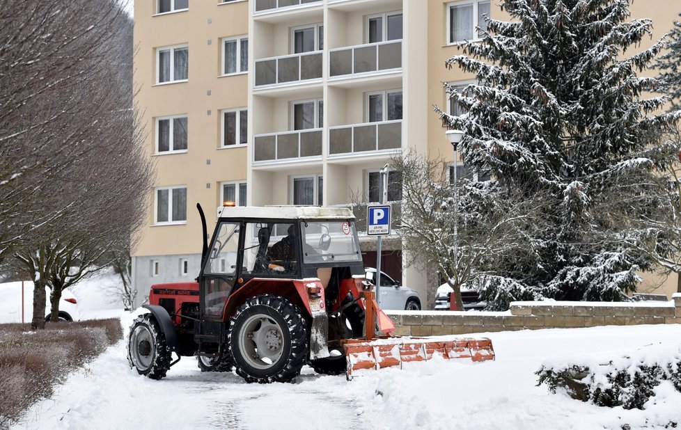 Česko zasypal sníh (8. 2. 2021).