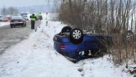 Nehoda na Příbramsku - 8. 1. 2010
