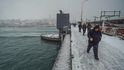 Istanbul ochromila sněhová nadílka