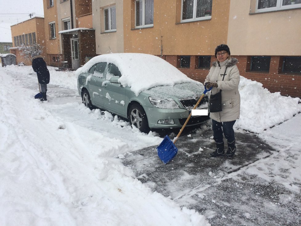 Jižní Moravu zasypal sníh. Např. ve Veselí nad Moravou ho napadlo více, než 20 centimetrů.