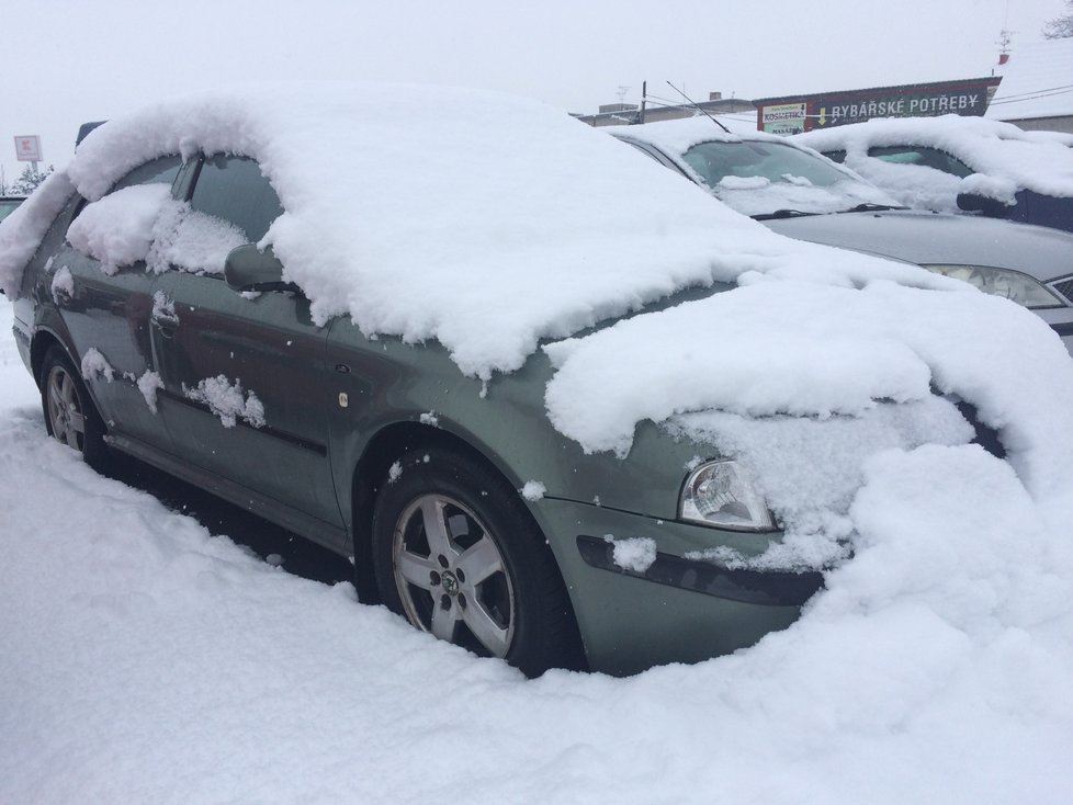 Jižní Moravu zasypal sníh. Např. ve Veselí nad Moravou ho napadlo více, než 20 centimetrů.