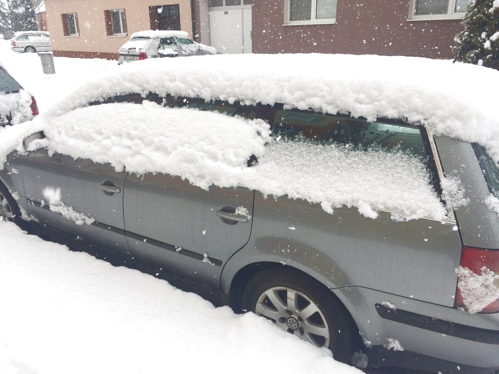 Jižní Moravu zasypal sníh. Např. ve Veselí nad Moravou ho napadlo více, než 20 centimetrů.