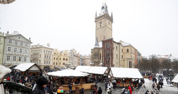 Nasněžilo i v Praze. (12. 12. 2022)