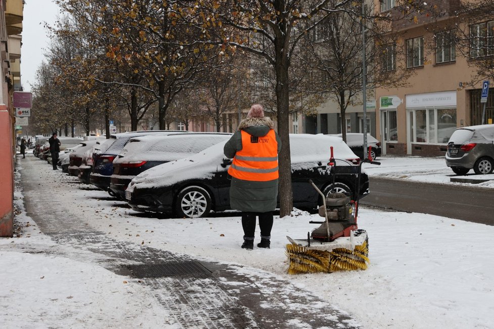 Nasněžilo i v Praze. (12. 12. 2022)