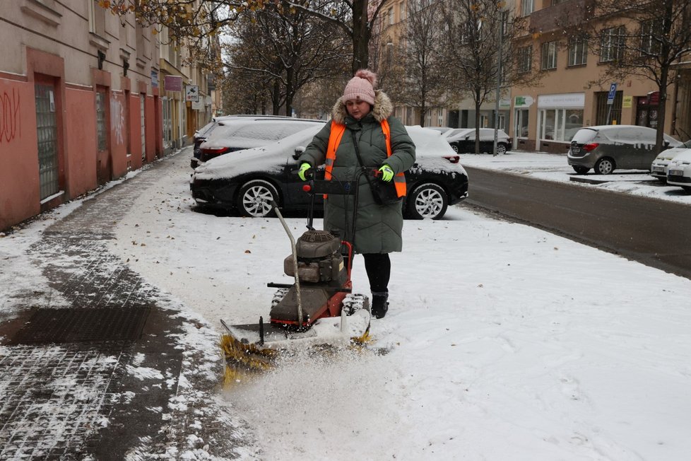 Nasněžilo i v Praze. (12. 12. 2022)