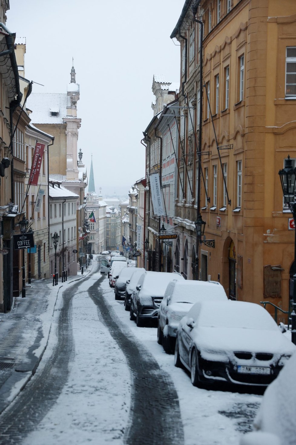 Nasněžilo i v Praze. (12. 12. 2022)