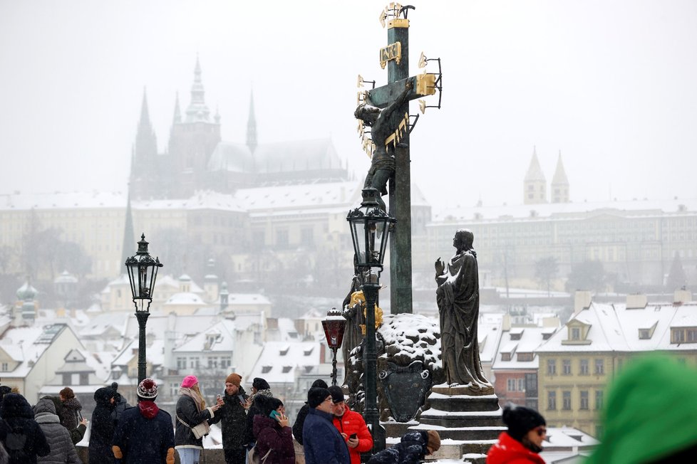 Nasněžilo i v Praze. (12. 12. 2022)