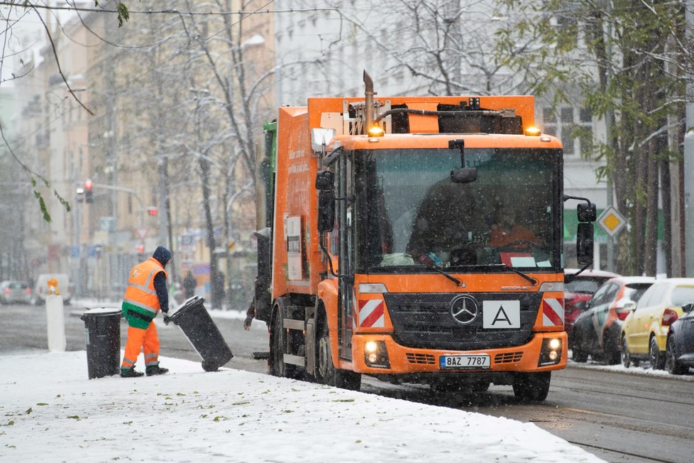 Nasněžilo i v Praze. (12. 12. 2022)