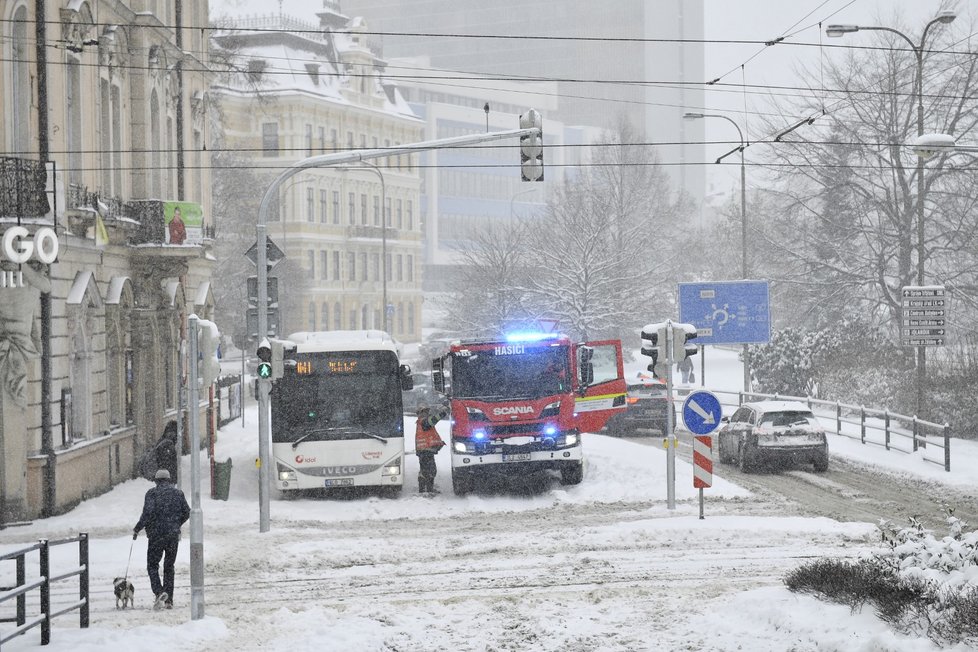 Zasněžený Liberec (12. 12. 2022)