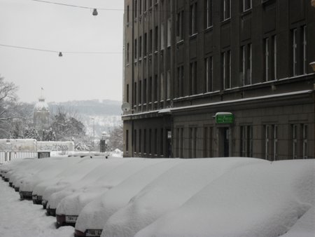 Praha zažila nejvíce sněhu za 17 let.