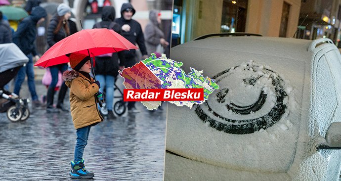 Víkend přinese sníh a mráz. Sledujte radar Blesku