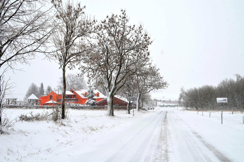 Takhle sníh „zvařil“ Česku před pár dny