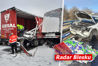 Sníh trápí Česko: Nehoda 20 aut na D1 a další trable! Oteplí se až na 17 °C, sledujte radar Blesku