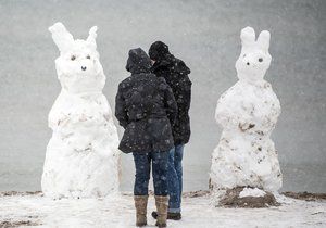 Bílé Velikonoce v Německu - Napadlo až 35 cm sněhu