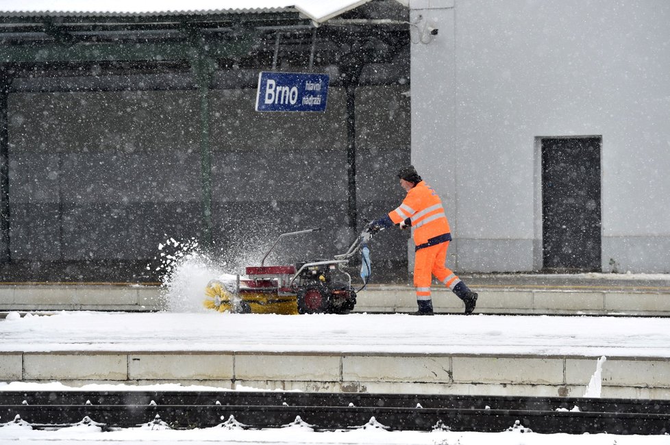 Sníh v Česku: Brno (9. 12. 2021)