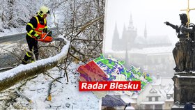 Sníh v Česku: Teploty klesnou až k -15 °C, hrozí další kalamita? Sledujte radar Blesku