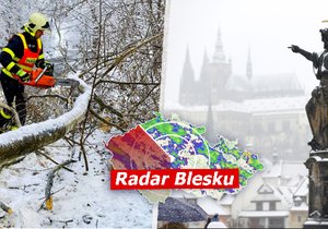Sníh v Česku: Teploty klesnou až k -15 °C, hrozí další kalamita? Sledujte radar Blesku
