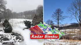 Nový sníh na jihozápadě Čech, hrozí i mrznoucí déšť. Sledujte radar Blesku