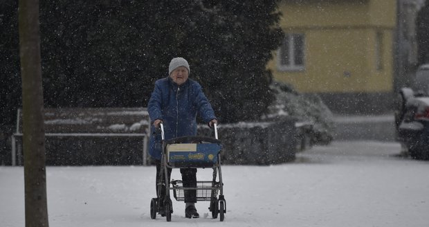 Sníh v Česku: Vizovice na Zlínsku (9. 12. 2021)