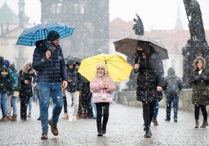 Sníh dorazil do Česka