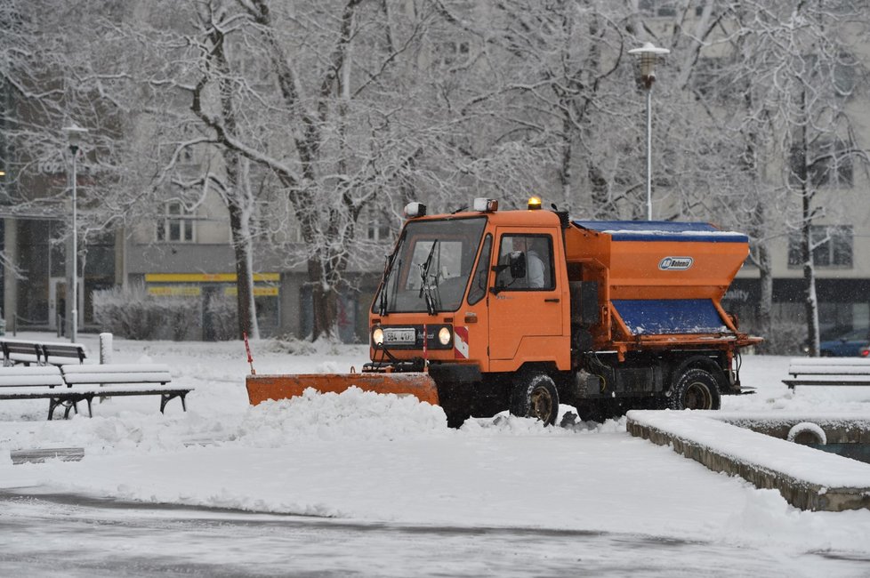 Sníh v Česku: Jihomoravský kraj (9.12.2021)