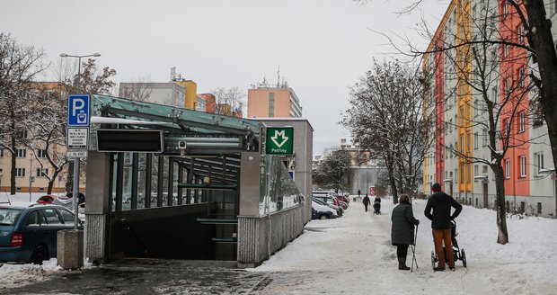 Sníh v Praze (6.12.2023)