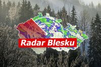 Rozdílné počasí v Česku: Na severu budou 3 °C a sněžit, na jihu 13 °C. Sledujte radar Blesku