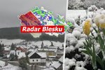 Aprílové počasí naruby: Po tropech začalo sněžit! Kdy se znovu oteplí? Sledujte radar Blesku