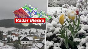 Apríl si pohrává s teplotami: Napadne 30 cm sněhu, varují meteorologové. Sledujte radar Blesku