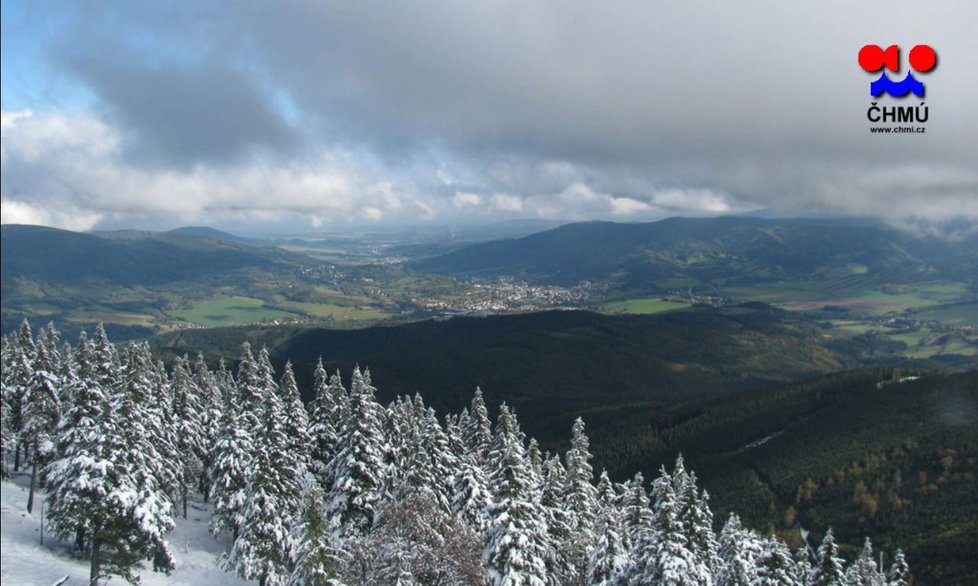 Ráno na horách v České republice