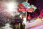 Zásah hasičů po sněžení v Karlovarském a Libereckém kraji (28.11.2023)