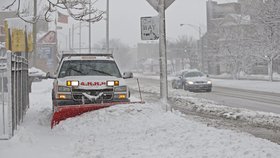 Sněhová bouře v USA: Chicago