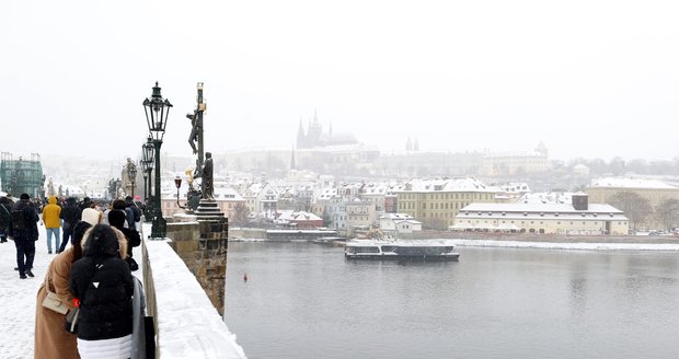 Zasněžená Praha