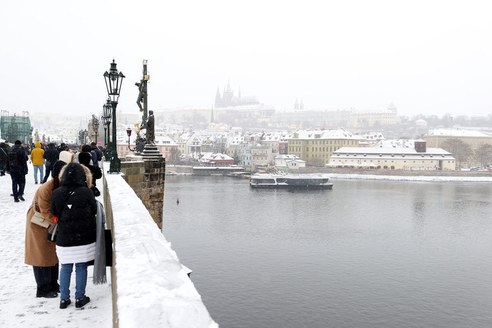 Zasněžená Praha