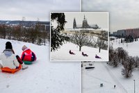 Zasněžená Praha láká k zimním radovánkám. Kam vyrazit sáňkovat nebo na lyže?